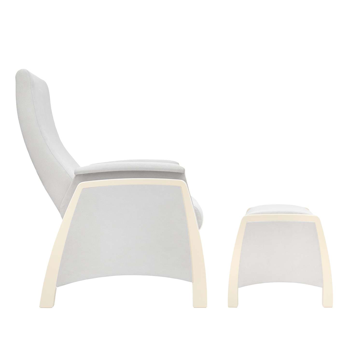 Кресло для кормления Milli с пуфом Sky Дуб шампань / ткань Verona Light Grey - фото 2