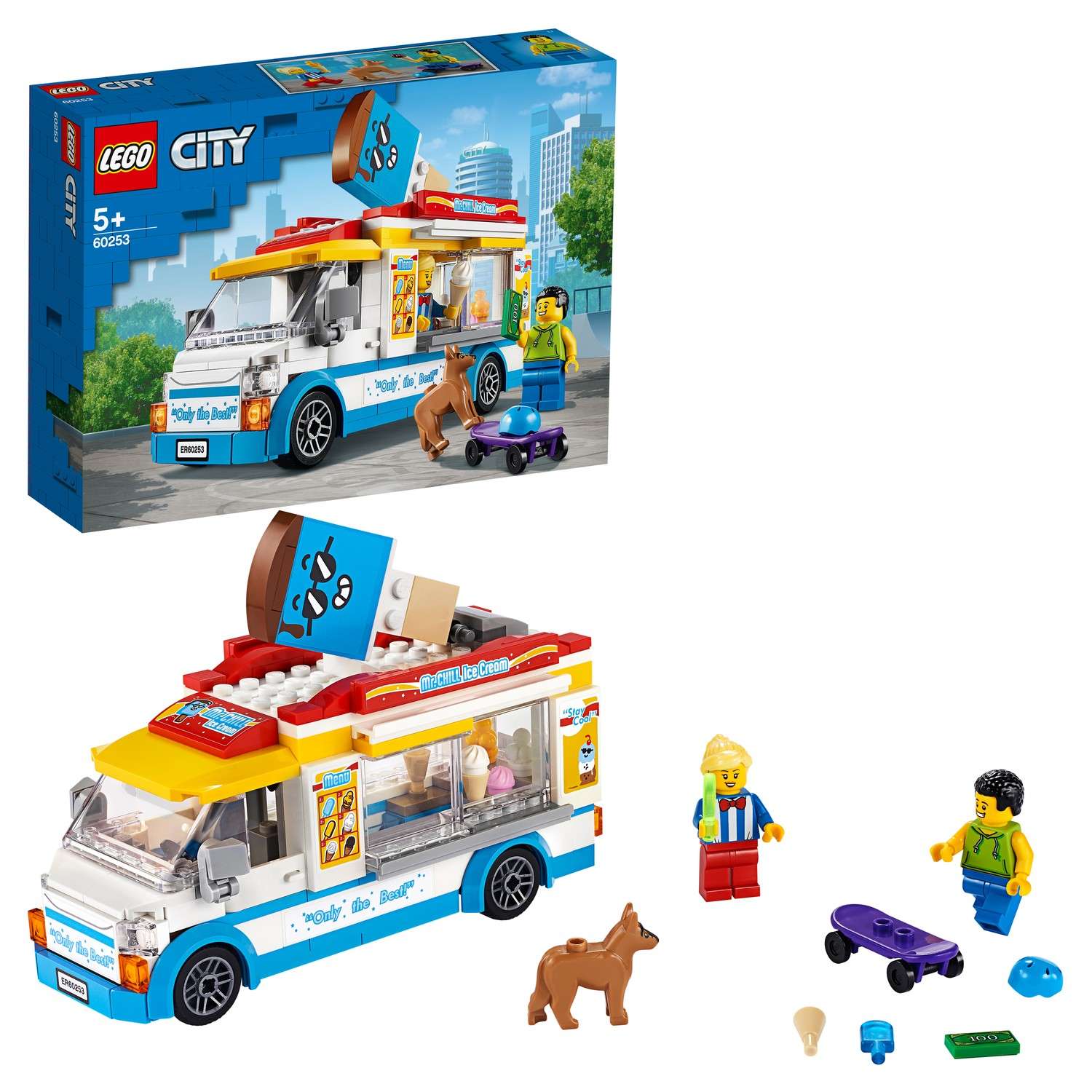 Конструктор LEGO City Great Vehicles Грузовик мороженщика 60253 - фото 1