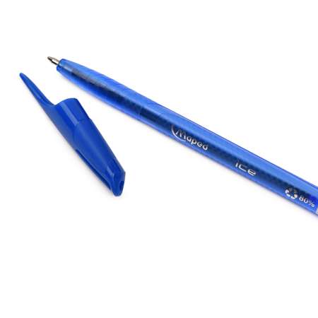 Ручка шариковая MAPED Green Ice 0.6мм 5шт Синяя 224407
