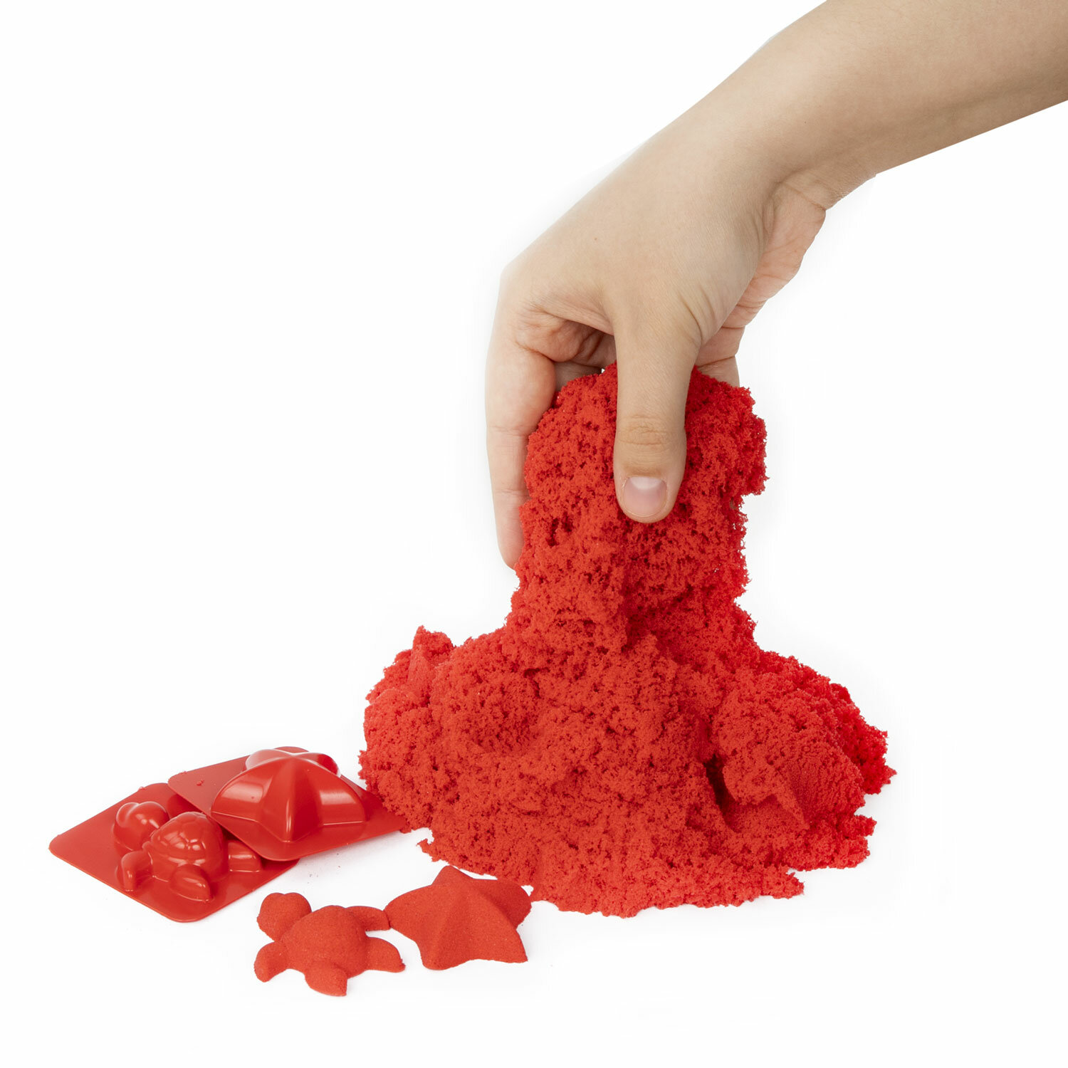 Песок кинетический Brauberg для лепки и моделирования детский красный - фото 10