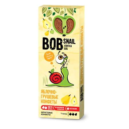 Конфеты Bob Snail натуральные без сахара яблоко-груша 30г