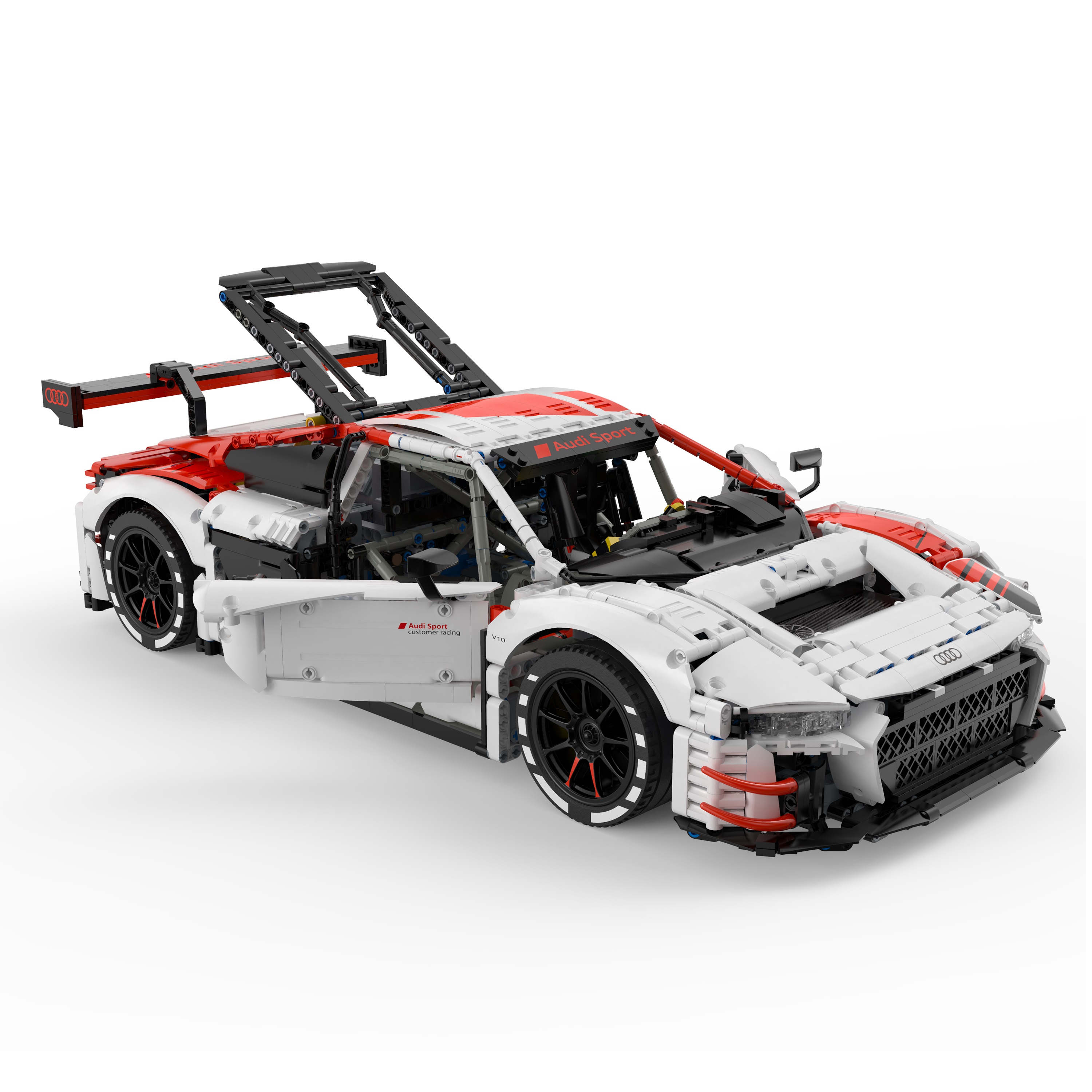 Игрушка транспортная сборная Rastar РУ 1:8 Audi R8 LMS GT3 3322элемента 99300 - фото 6