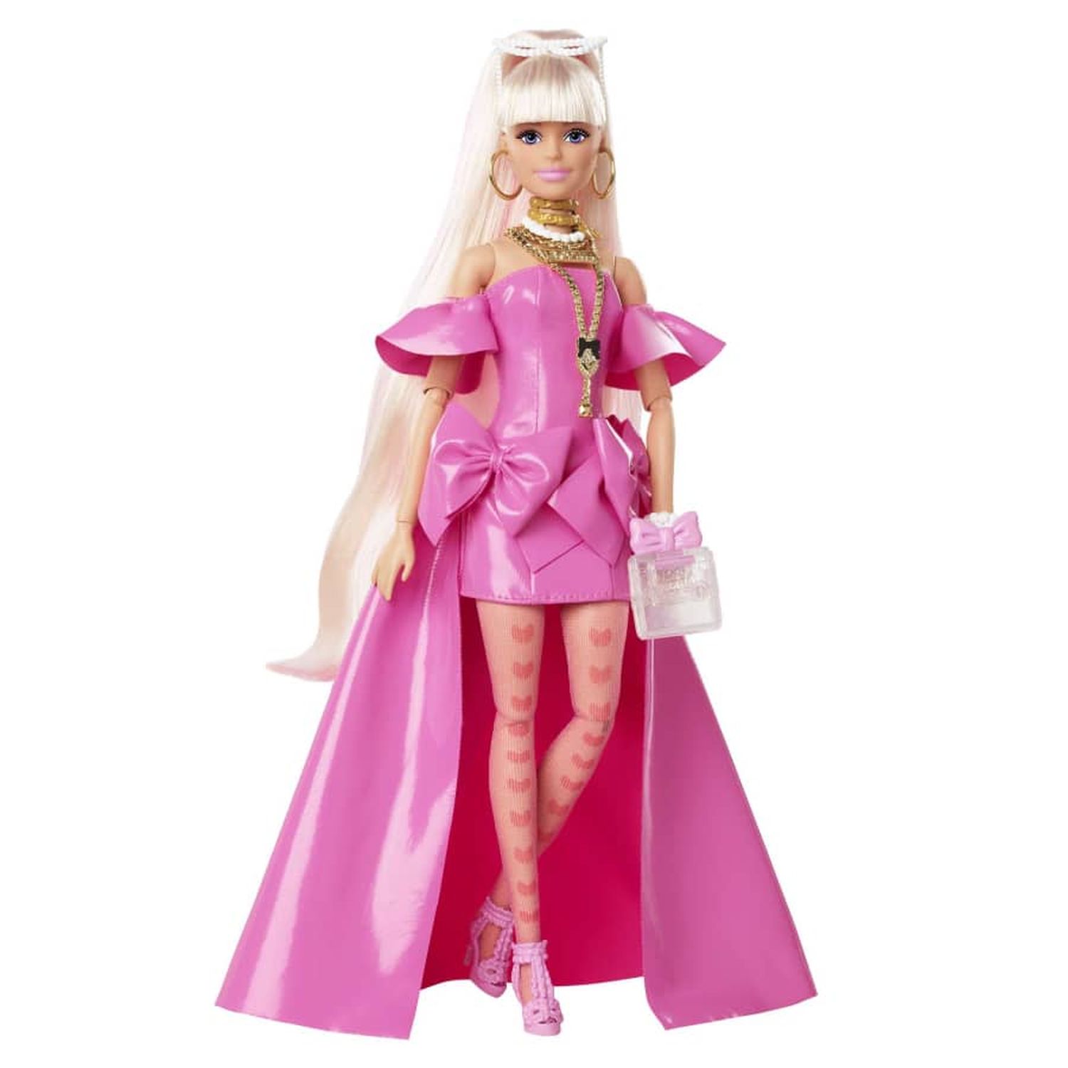 BARBIE Extra Fancy Pink Plastic Look Doll