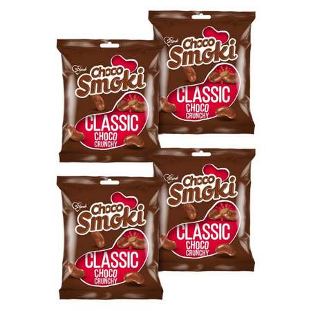 Снэки Smoki choko покрытые молочным шоколадом 78% 4х40 г