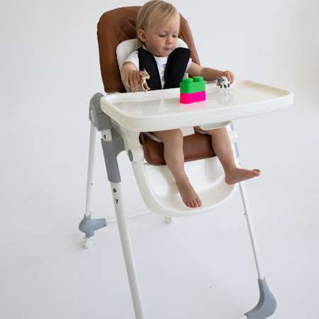 Стульчик для кормления GROW-UP Baby High Chair Brown