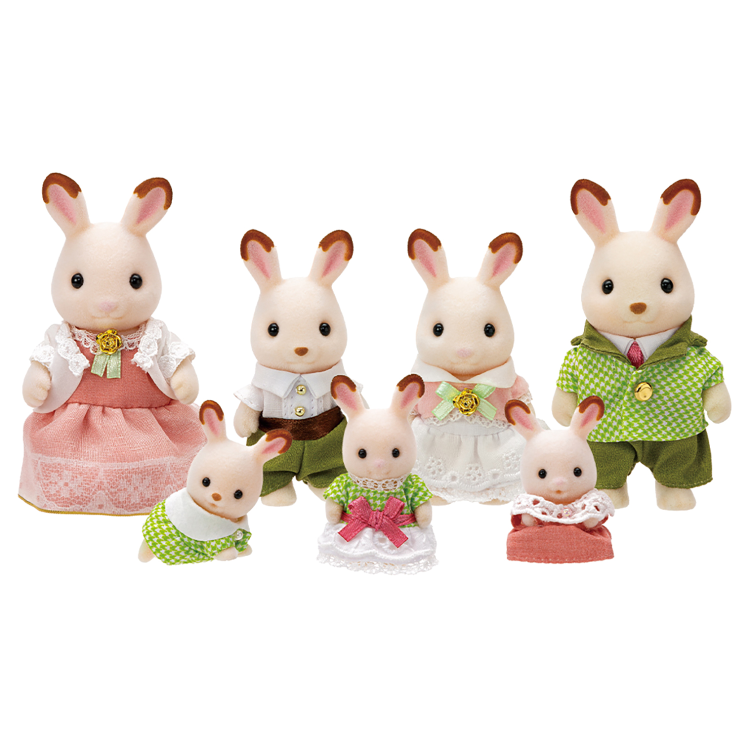 Набор Sylvanian Families Семья шоколадных кроликов 2063 купить по цене 4199  ₽ в интернет-магазине Детский мир