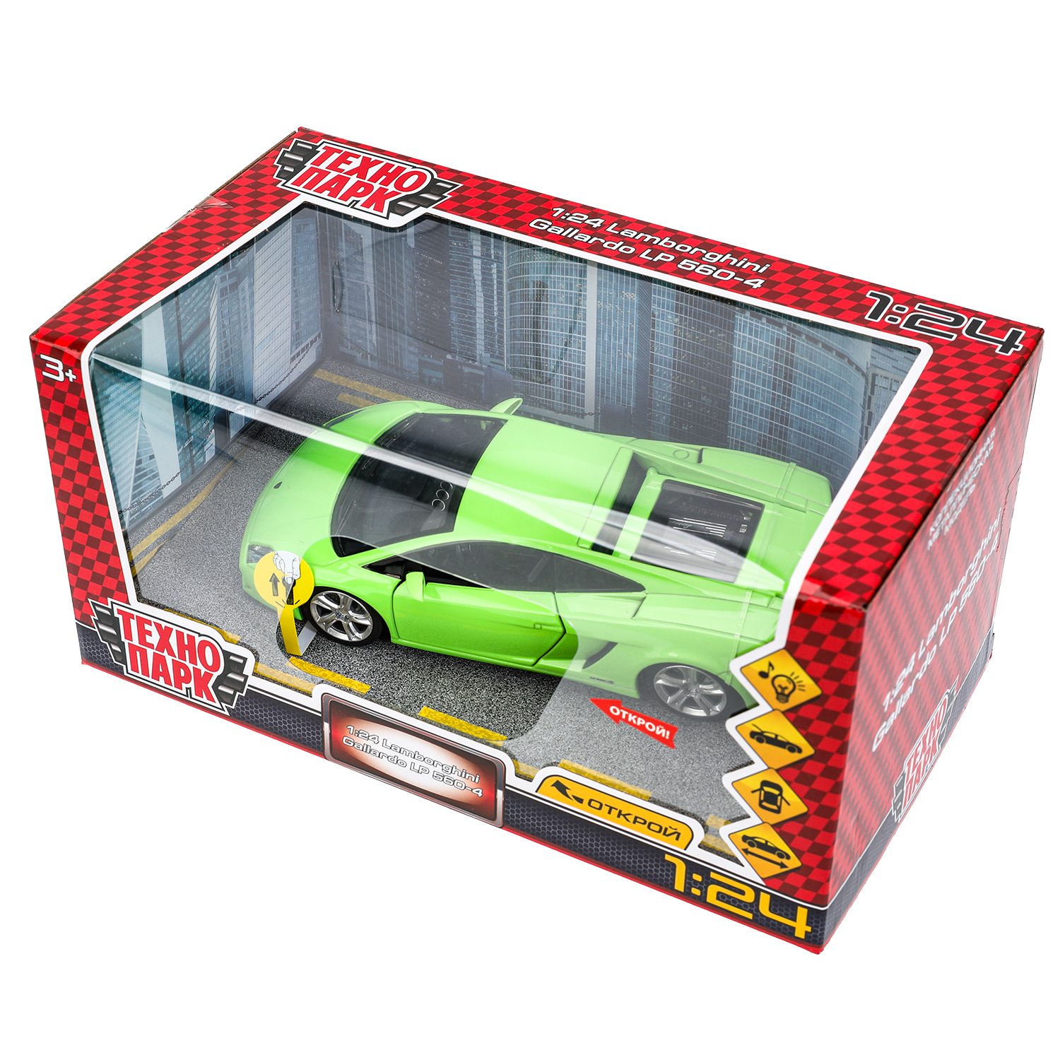 Автомобиль Технопарк Lamborghini 1:24 380101 - фото 3