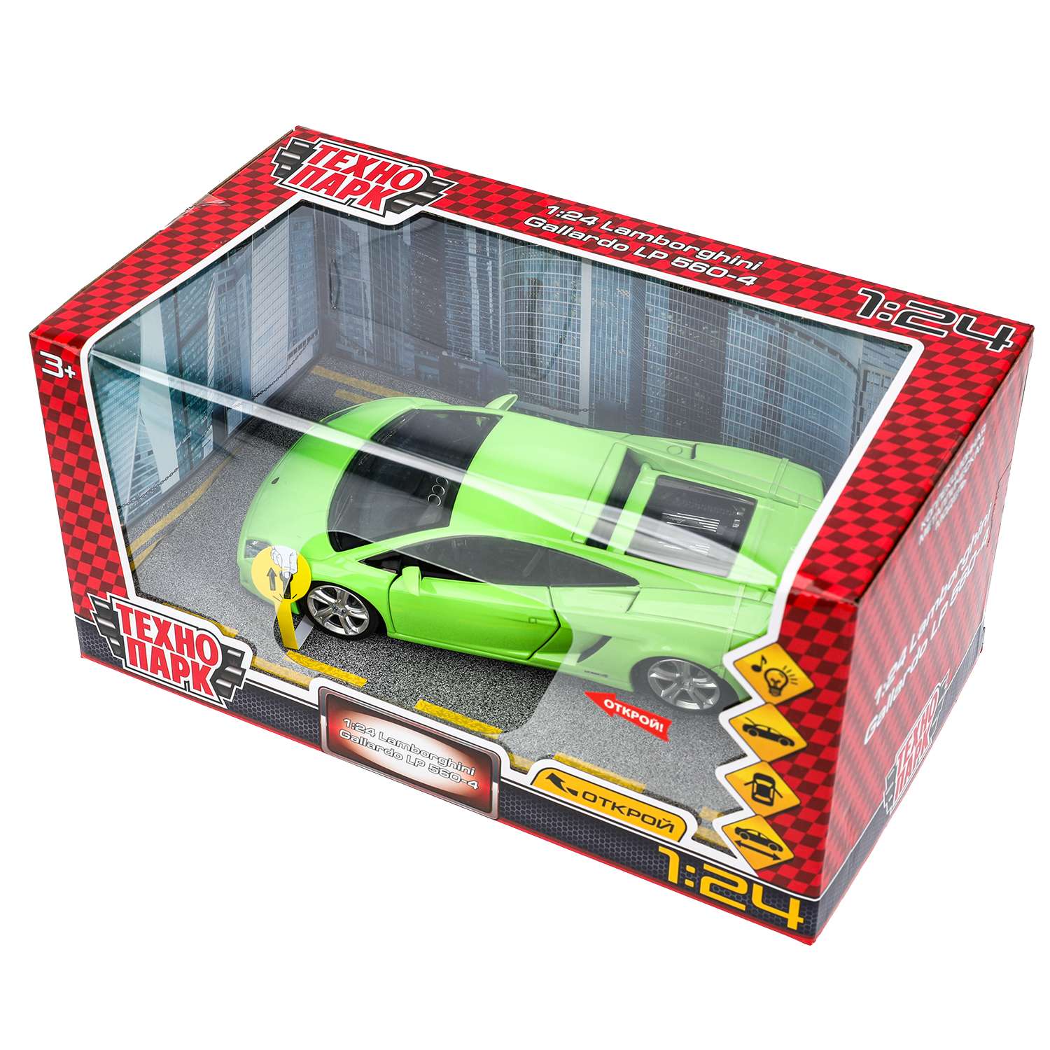 Автомобиль Технопарк Lamborghini 1:24 380101 - фото 3