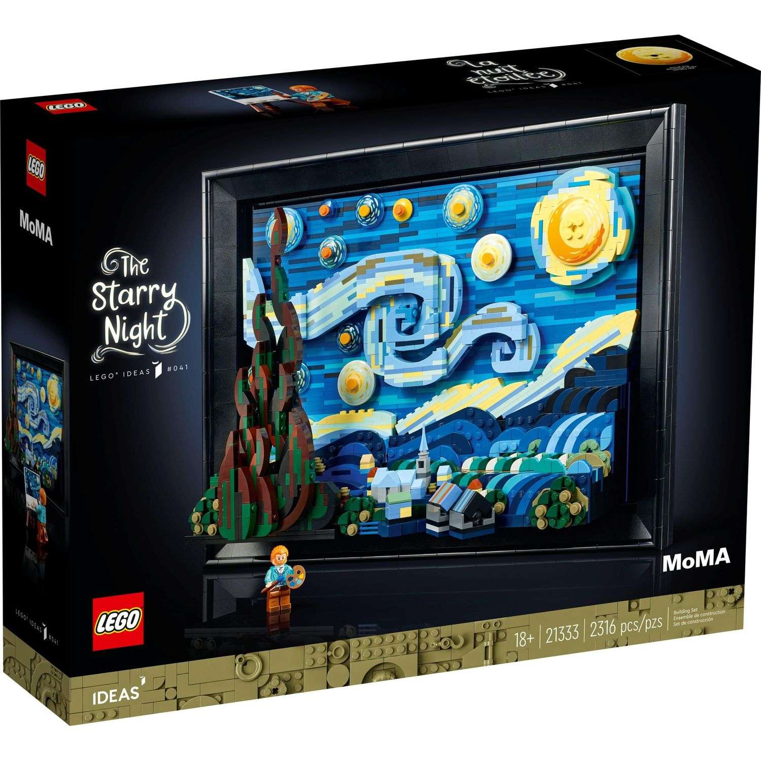 Конструктор LEGO Ideas Винсент Ван Гог Звёздная ночь 21333 - фото 1