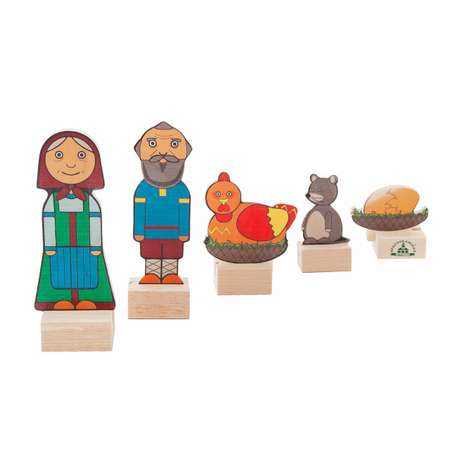 Набор фигурок Краснокамская игрушка Персонажи сказки Курочка ряба