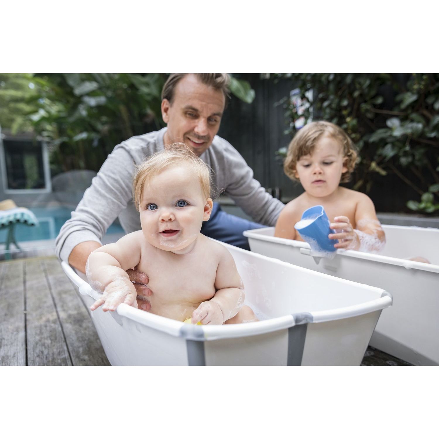 Ванночка Stokke Flexi Bath складная с горкой Белый - фото 12