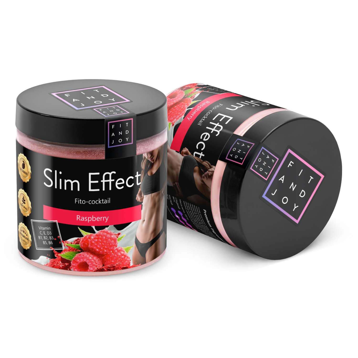 Фитококтейль FIT AND JOY Slim Effect для снижения аппетита и похудения Малина - фото 8