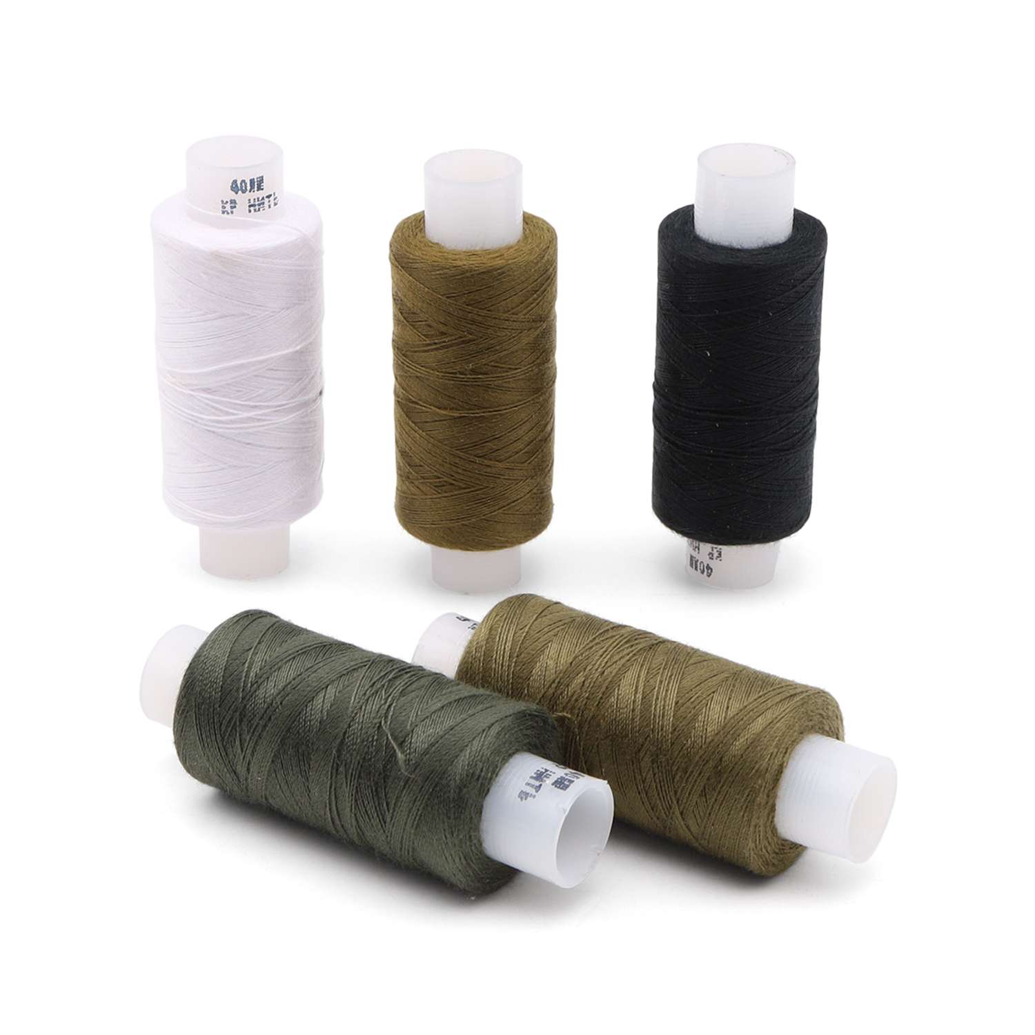 Набор ниток Astra and Craft штапельные для шитья ткани легкой и средней плотности 40 ЛШ 200 м Ассорти 5 шт - фото 2