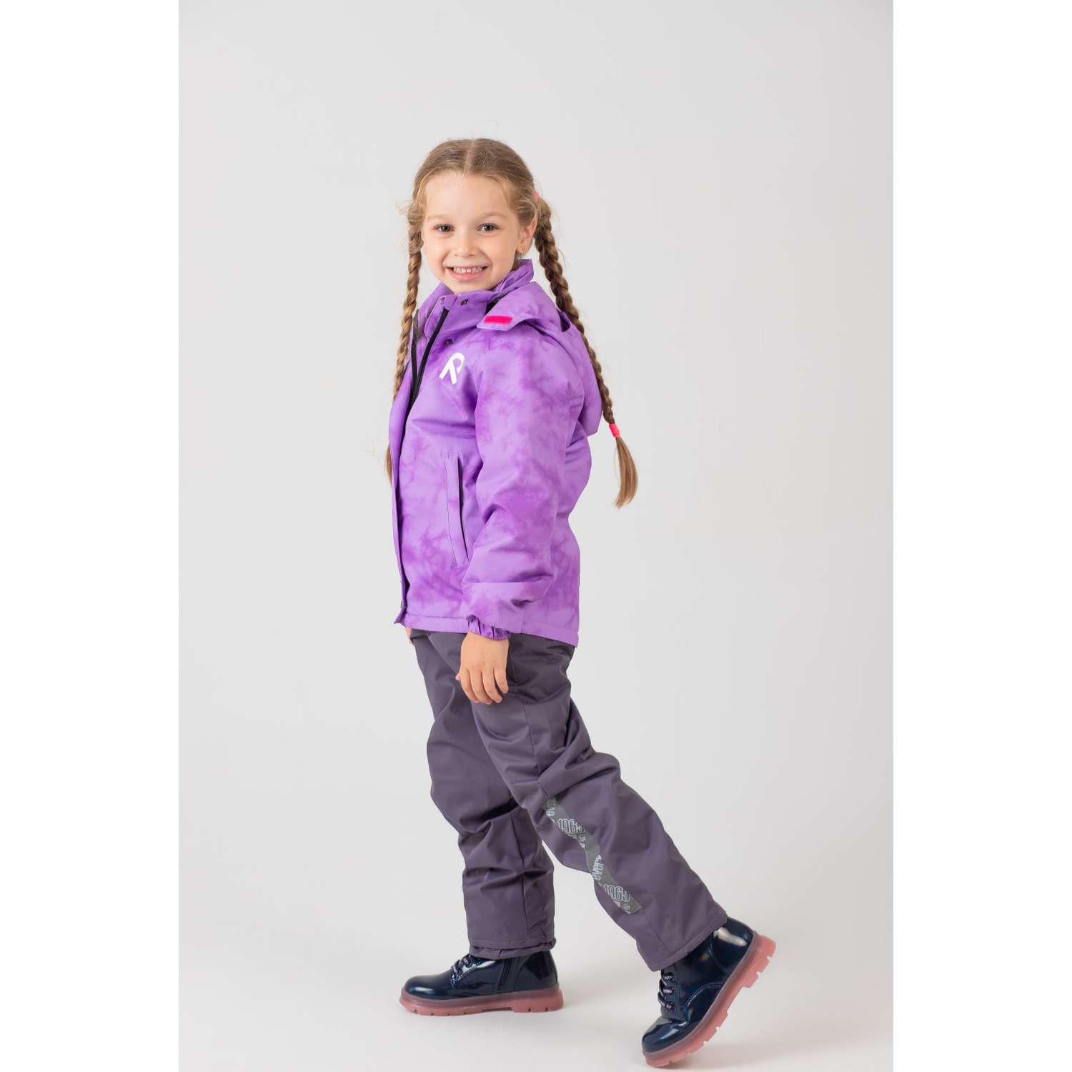 Куртка и полукомбинезон RuStyle Комплект туман фиолет - фото 16