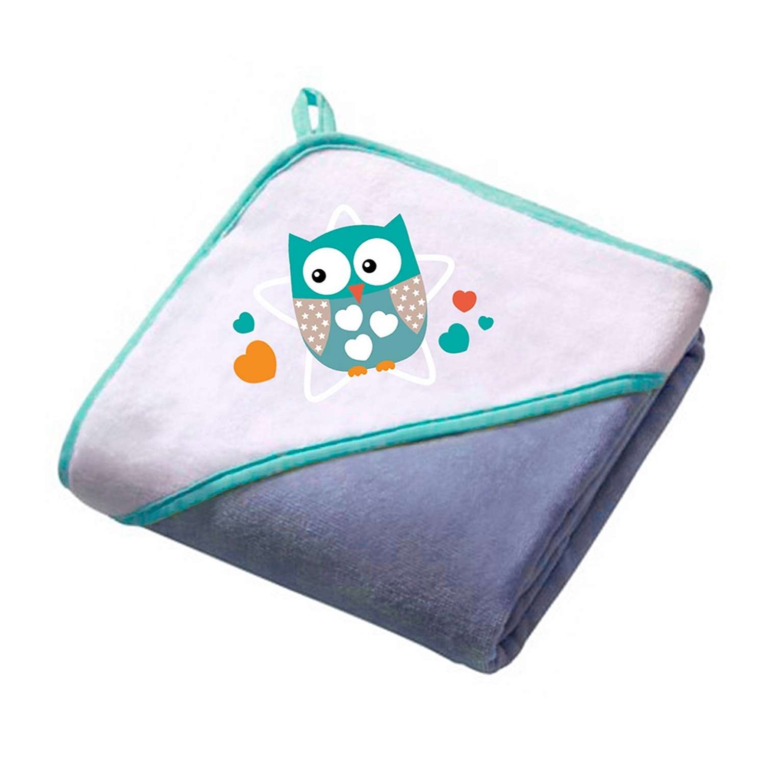 Полотенце Uviton с уголком махровое мягкое хлопковое 0028/02 Little Owl - фото 2