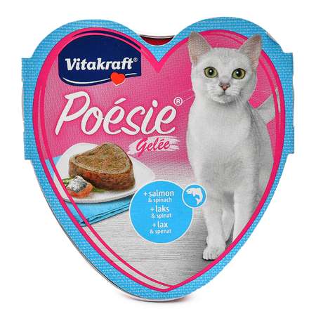Корм влажный для кошек Vitakraft Poesie 85г лосось-шпинат взрослых