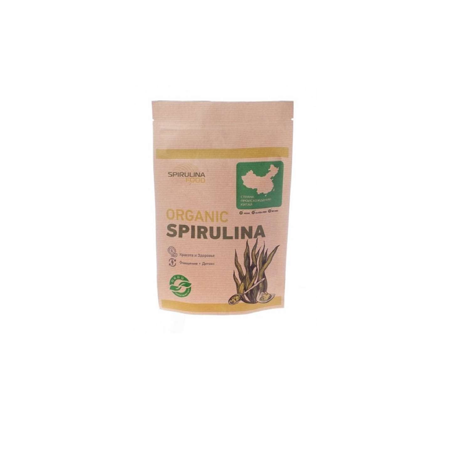 Спирулина Spirulinafood Органик порошок 100 г - фото 1