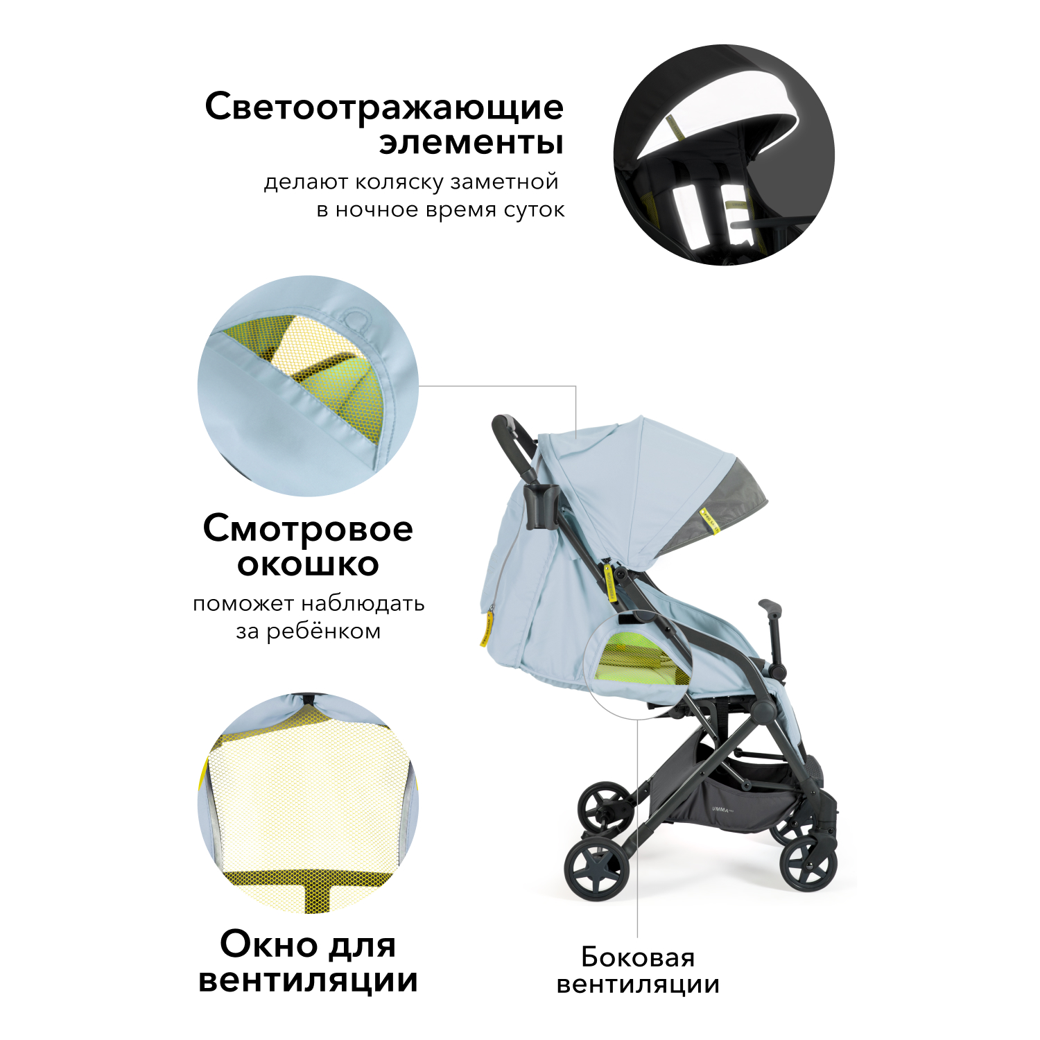 Коляска прогулочная Happy Baby Umma Pro Serenity купить по цене 12999 ₽ в  интернет-магазине Детский мир