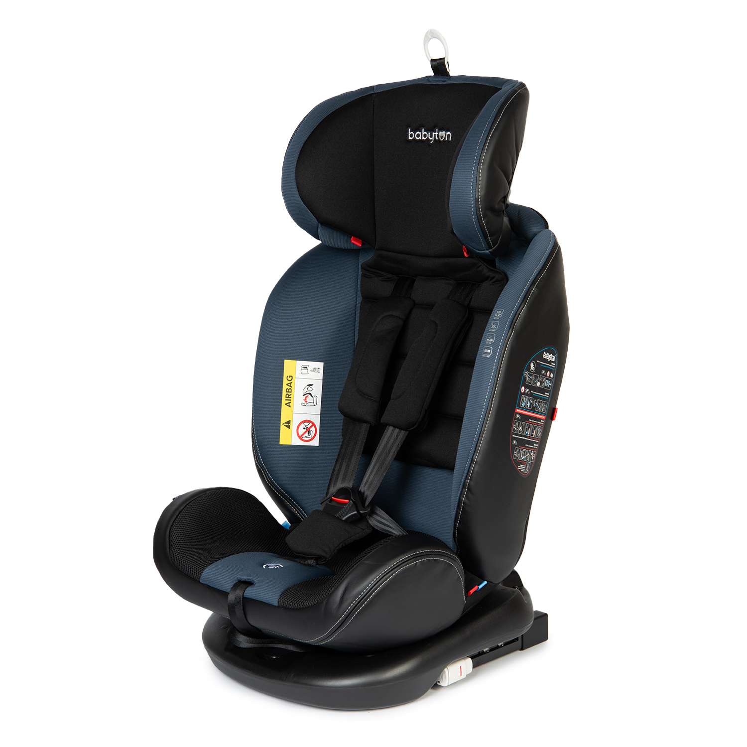 Автокресло Babyton Multi-Stage Black-Blue Isofix 0+/1/2/3 (0-36 кг) - фото 19