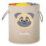 Корзина для игрушек Keelife хранения Собака бежевый-оранжевый