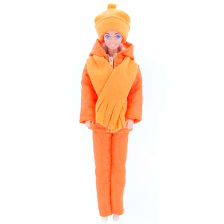 Комплект одежды Модница для куклы 29 см из синтепона 1404 оранжевый