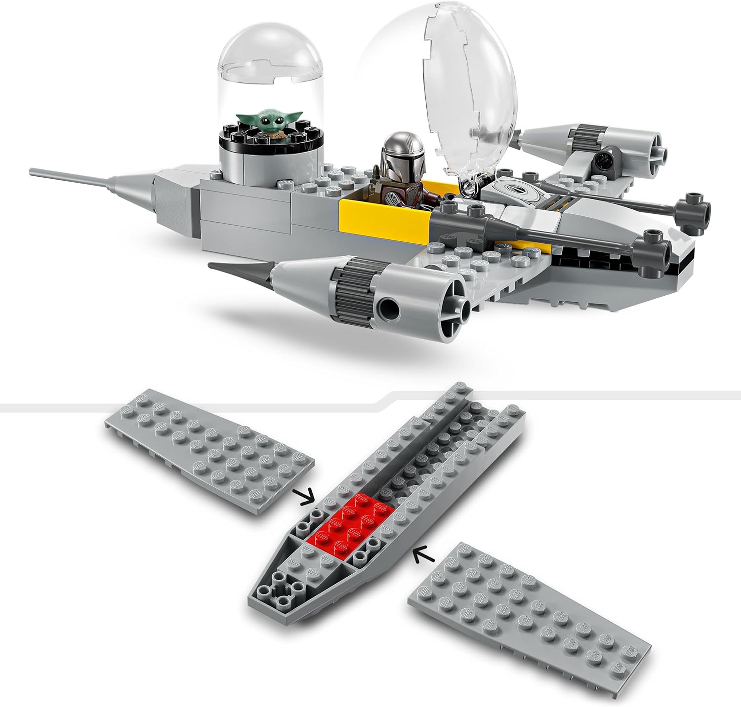 Конструктор LEGO Мандо и Роуг N-1 Starfighter 75410 - фото 3