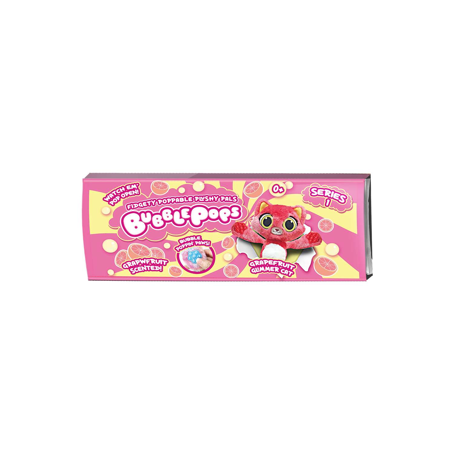 Игрушка мягкая BubblePops Грейпфрутовая кошечка 23см 2402005/12 - фото 4