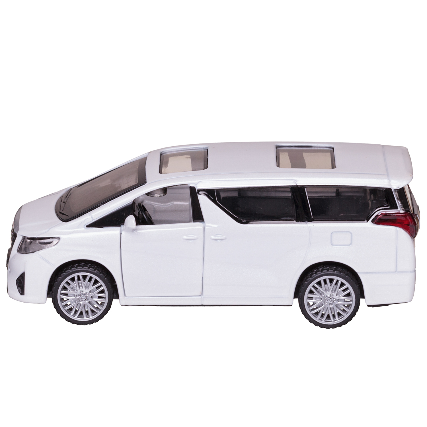 Автомобиль Abtoys Toyota MSZ 1:43 инерционный белый WE-15959W - фото 4