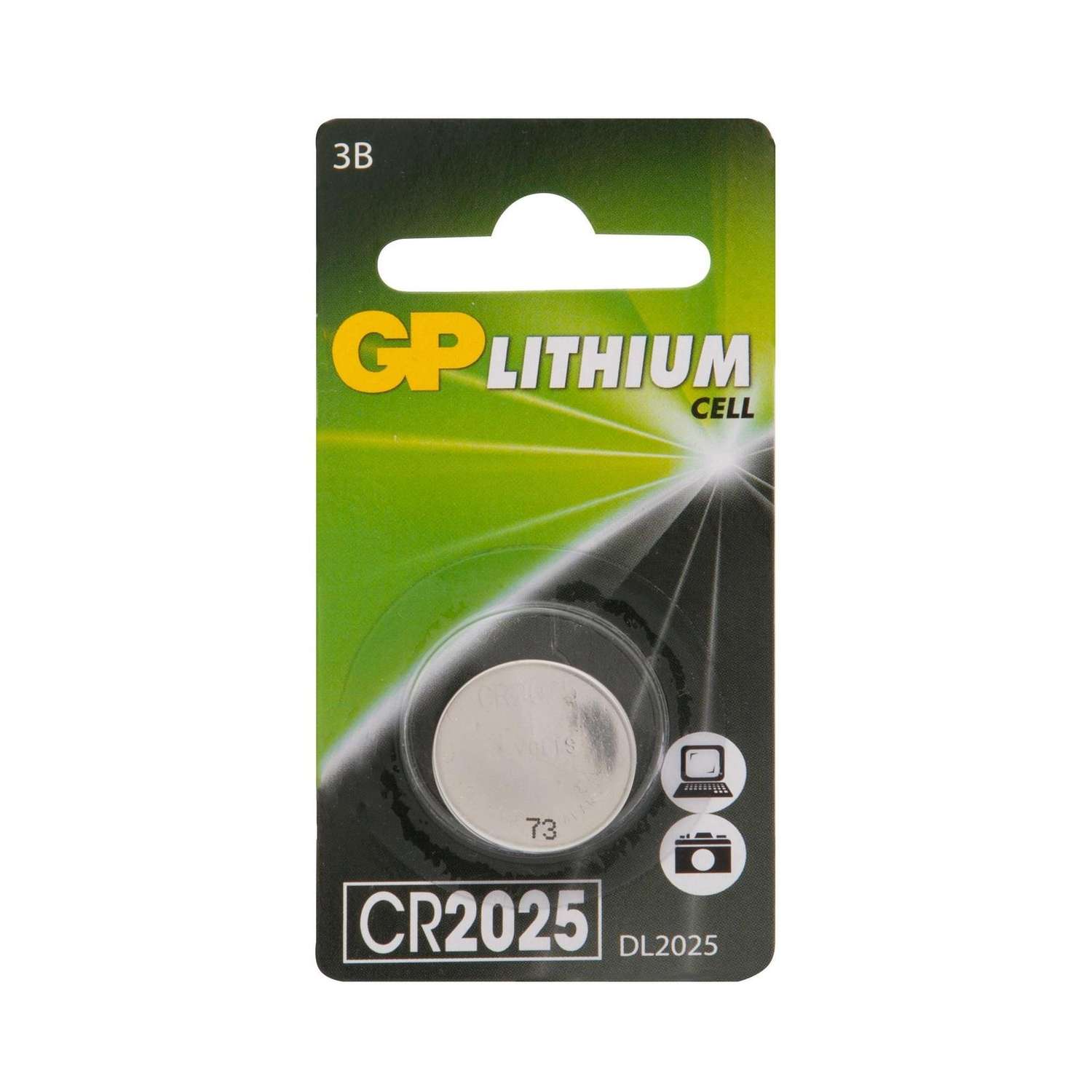 Литиевая батарейка GP CR2025 1 штука в упаковке - фото 1