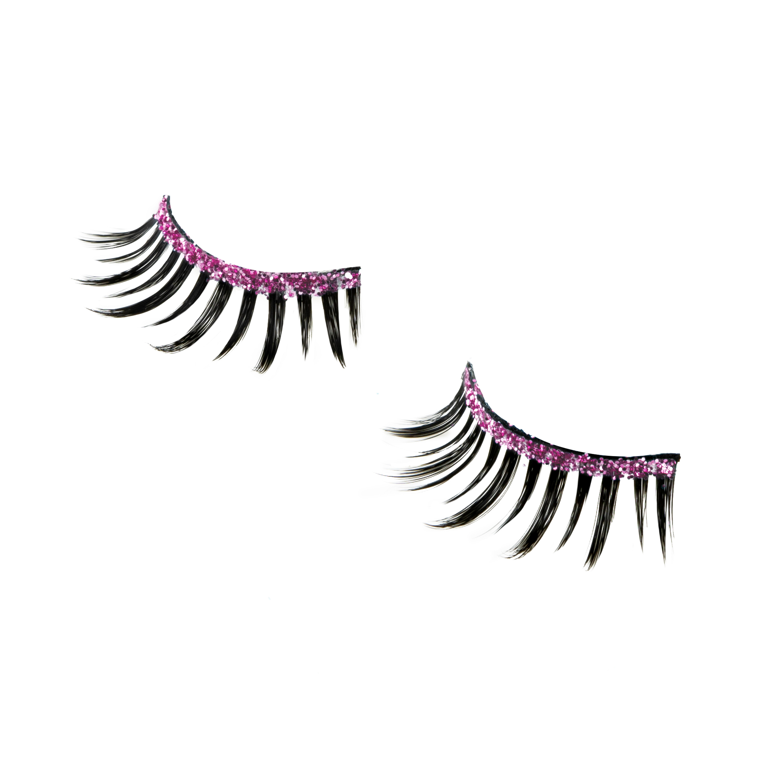 Накладные Ресницы Lukky Fresh Lash с блестящей подводкой Розовый - фото 3