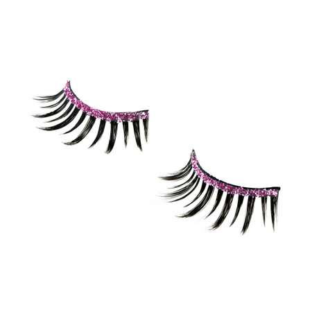 Накладные Ресницы Lukky Fresh Lash с блестящей подводкой Розовый