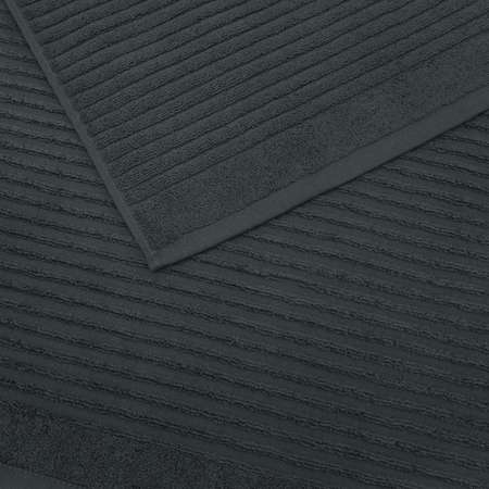Махровое полотенце BRAVO Коврик полоска 50х70 серый