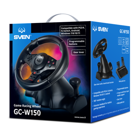 Игровой руль SVEN gc-w150 с педалями