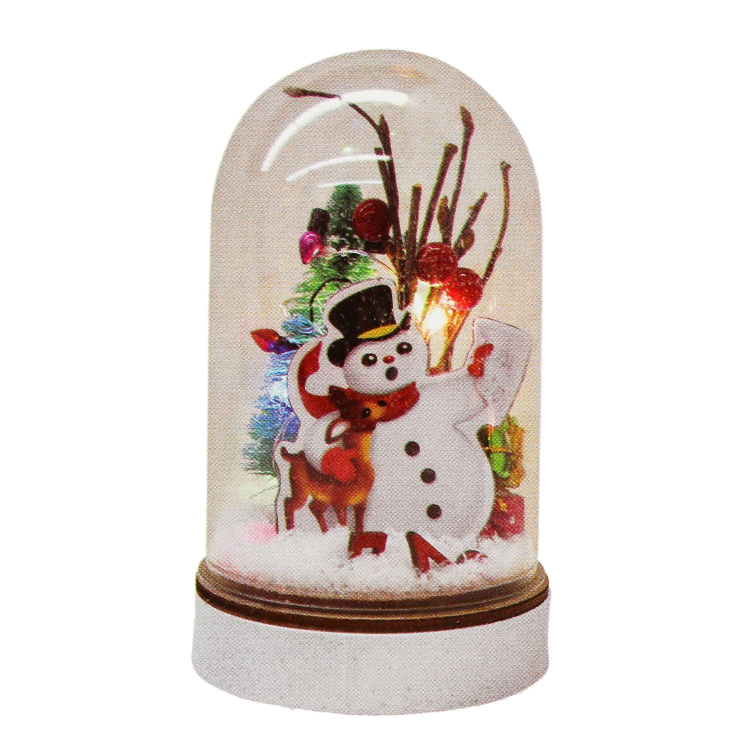 Набор для творчества Школа Талантов создай елочное украшение Снеговик с подарками с подсветкой - фото 2