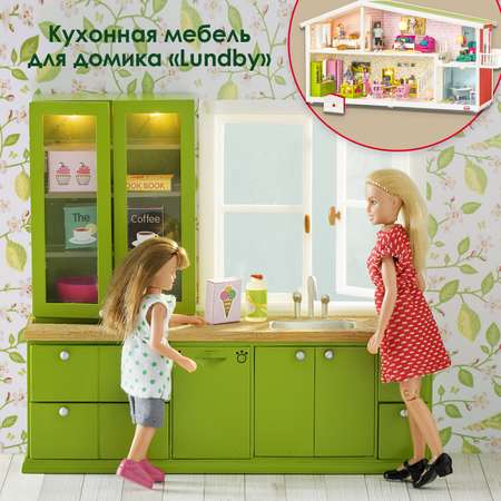 Мебель для домика Lundby смоланд Буфет 8предметов LB_60207700