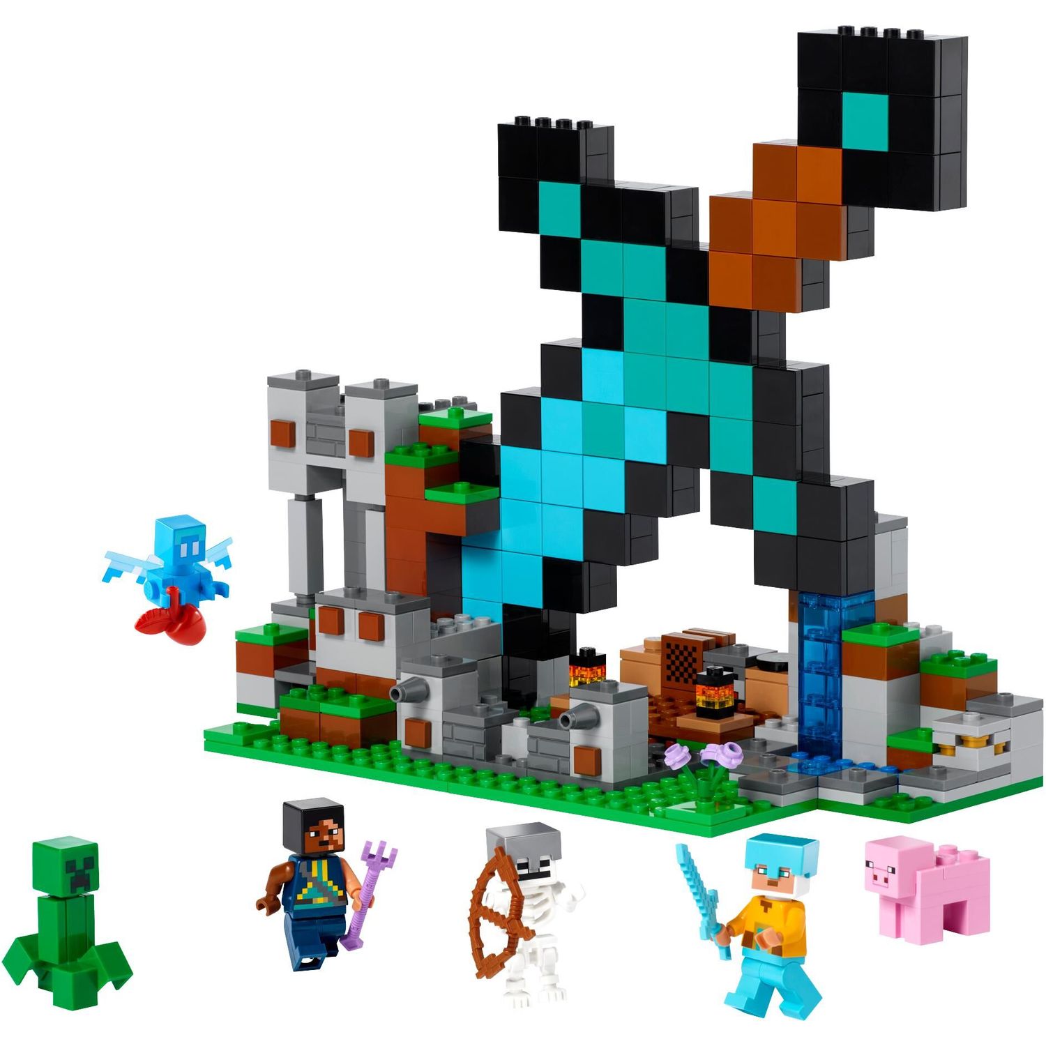 Конструктор LEGO Minecraft The Sword Outpost 21244 купить по цене 3999 ₽ в  интернет-магазине Детский мир