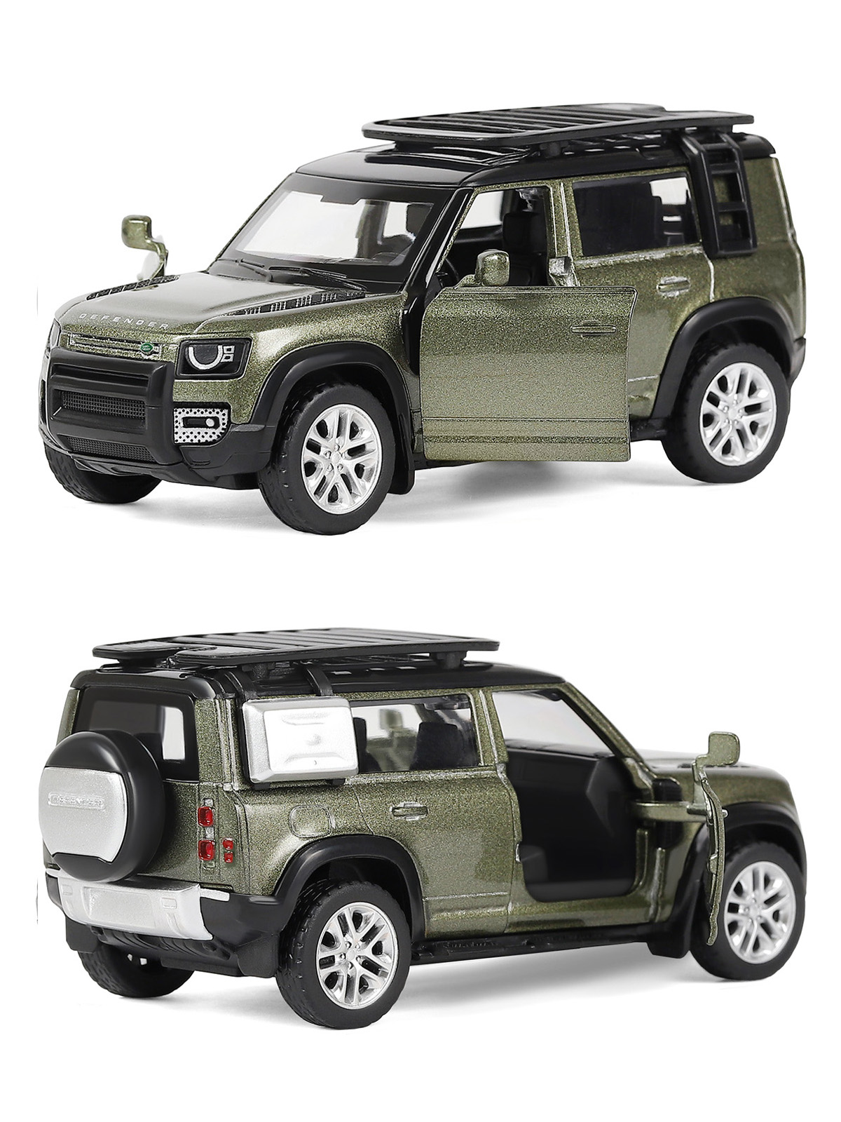 Внедорожник АВТОпанорама Land Rover 1:43 зеленый JB1251496 - фото 5