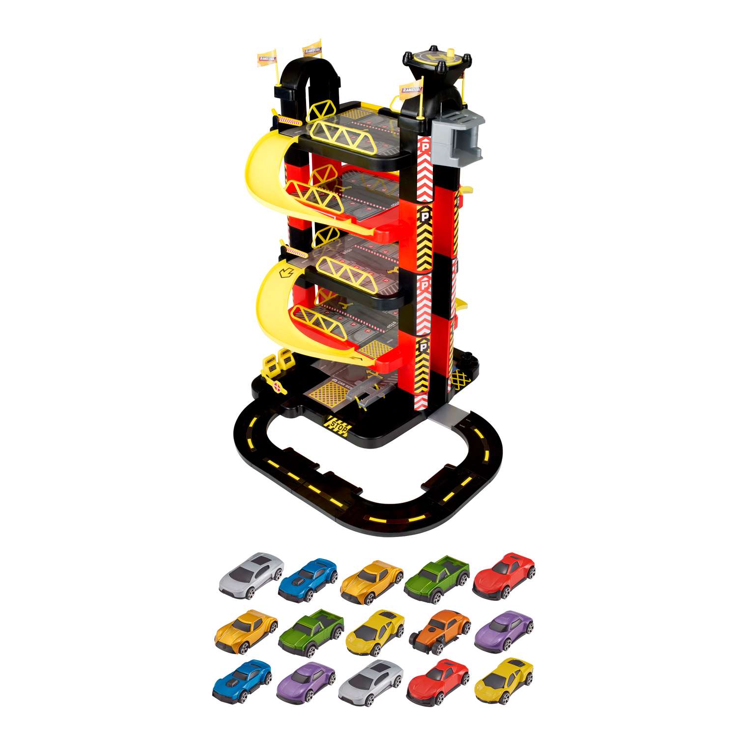 Игровой набор HTI (Teamsterz) Гараж-башня 5 уровней с 15 машинками 14164670 - фото 1