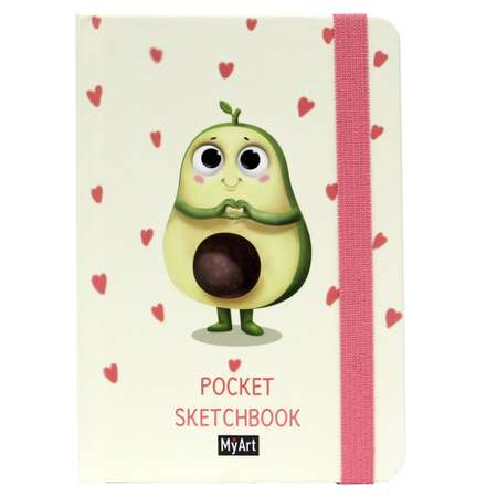Блокнот Проф-Пресс Myart Pocket Скетчбук Авокадо