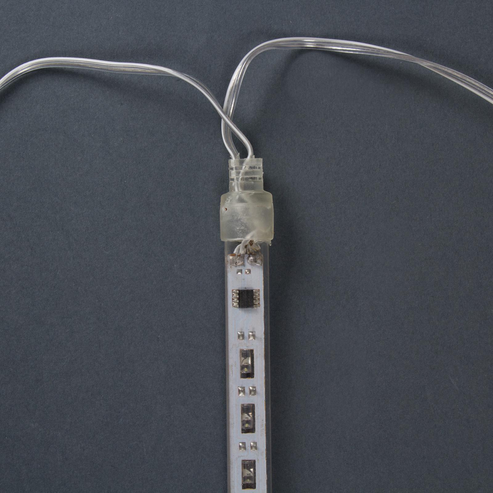 Гирлянда Luazon «Нить» С прозрачная нить 96 LED свечение белое с эффектом стекания 12 В - фото 6