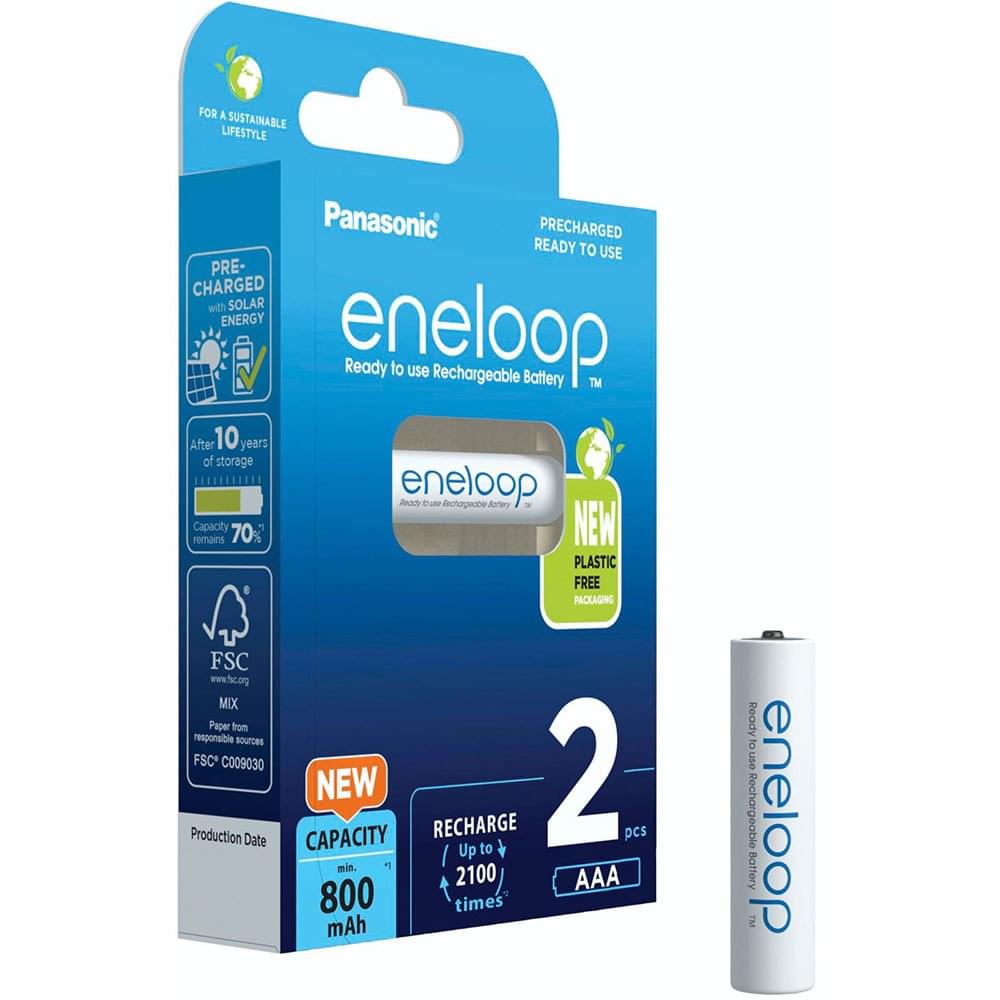 Aккумуляторы Panasonic eneloop AAA 800mAh 2шт BK-4MCDE/2BE - фото 2