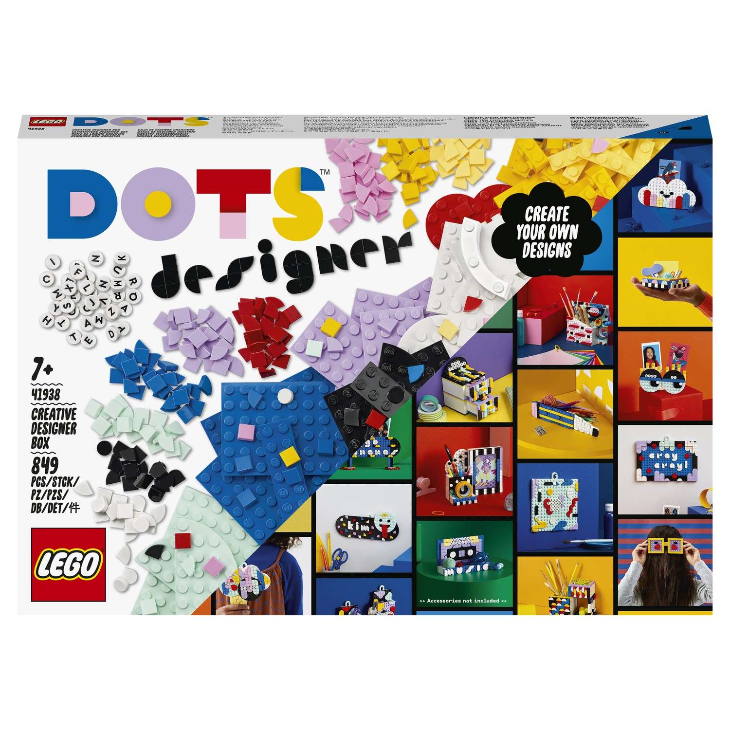 Конструктор LEGO DOTS Творческий набор для дизайнера 41938 - фото 2