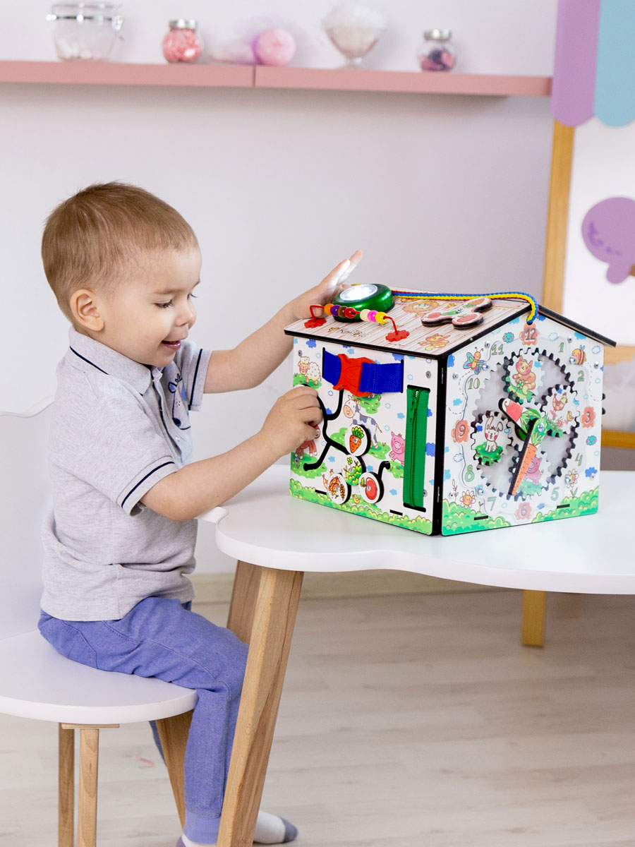 Бизиборд KimToys развивающий домик для малышей - фото 23