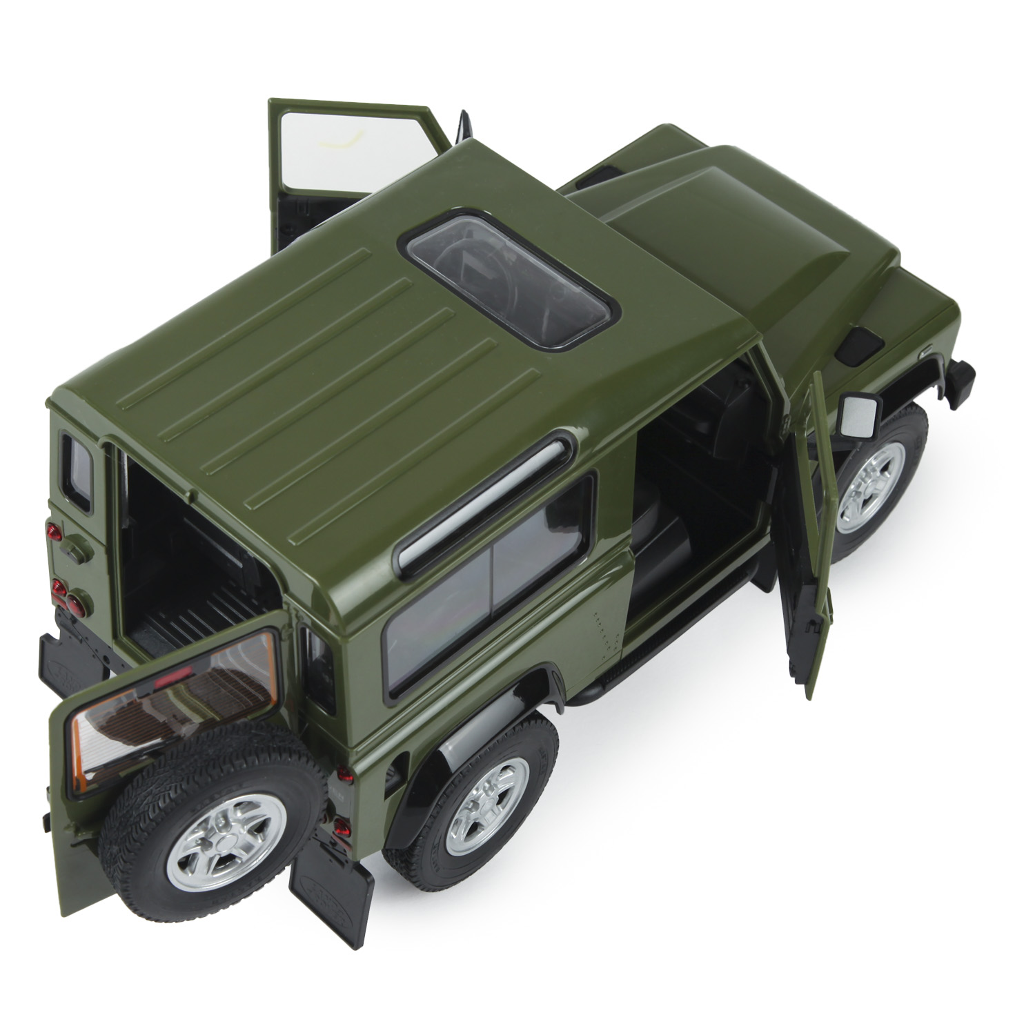 Машина Rastar РУ 1:14 Land Rover Denfender Зеленый 78400 - фото 6