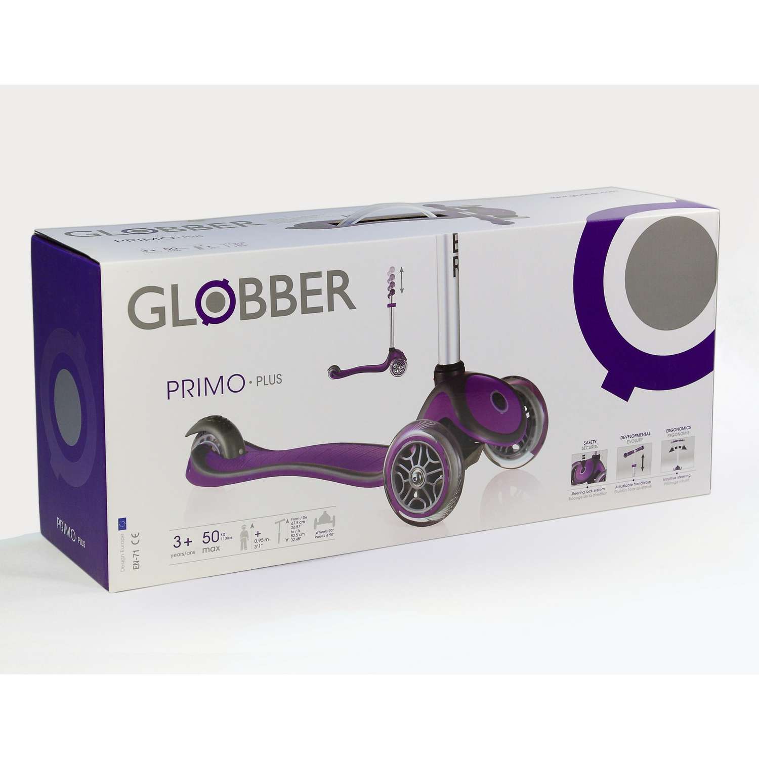 Самокат Globber Primo Plus Фиолетовый - фото 2