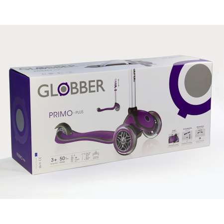 Самокат Globber Primo Plus Фиолетовый