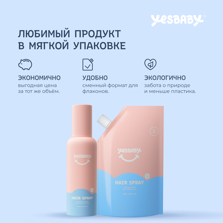 Спрей для волос детский YESBABY для легкого расчесывания