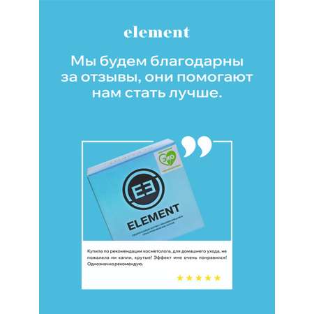 Патчи для глаз ELEMENT гидрогелевые с ниацинамидом и гиалуроновой кислотой 60 шт Корея