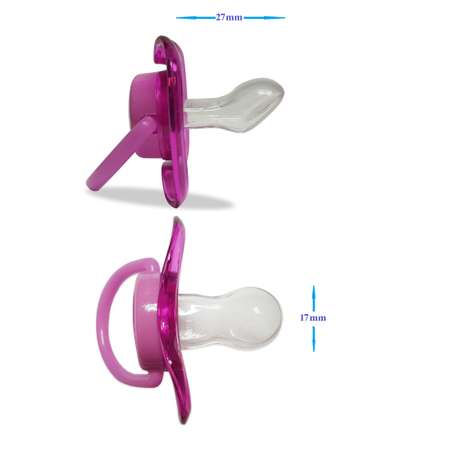 Соска-пустышка Baby Land анатомическая силиконовая 0мес+ фиолетовый