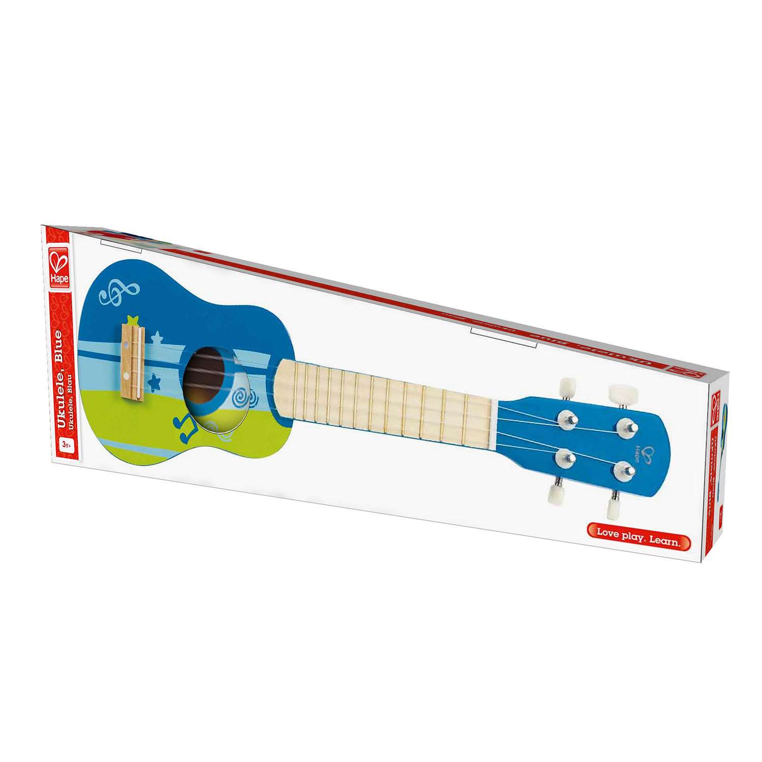 Гитара Hape деревянная синяя - фото 3